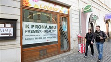 Jeden ze zrušených obchodů v centru Olomouce. Jeden ze zrušených obchodů v centru Olomouce.