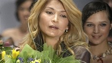 Dcera uzbeckého prezidenta Gulnara Karimovová na nedatovaném snímku po skonení...