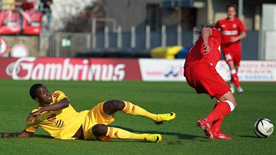 Momentka z duelu Brno - Dukla