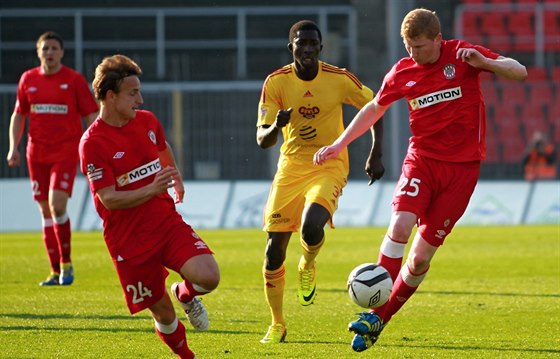 Momentka z duelu Brno - Dukla