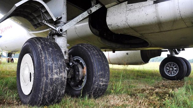 Nehoda Boeingu v Pardubicch v srpnu 2013