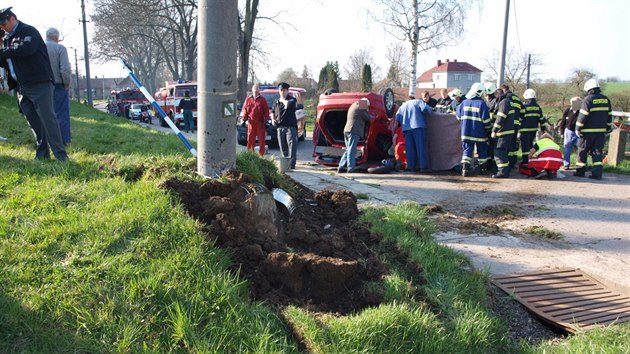 Tragick autonehoda v obci Sb na Jinsku