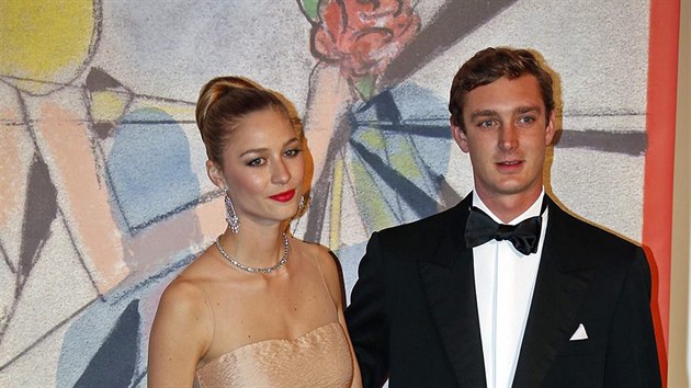 Pierre Casiraghi a jeho manelka Beatrice Borromeo (Monte Carlo, 29. bezna 2014)