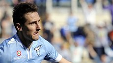 Miroslav Klose z Lazia slaví gól Miroslav Klose z Lazia slaví gól