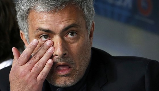José Mourinho, trenér Chelsea, na stadionu Paíe.