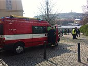 Zkouška protipovodňových opatření za účasti generálního tajemníka OSN Pan...