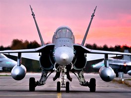 Letouny F-18 Hornet finskch vzdunch sil