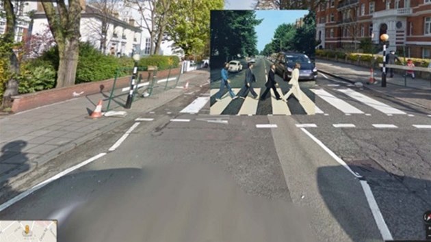 Halley Docherty do Google Street View zapustil slavn obal alba Abbey Road od The Beatles