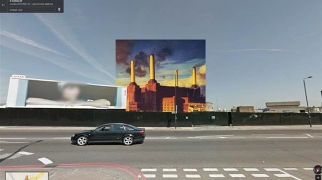 Halley Docherty do Google Street View zapustil slavn obal alba Animals od Pink Floyd