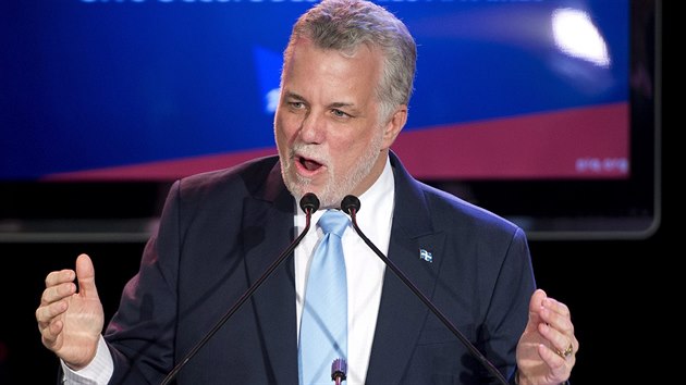 f liberl Philippe Couillard se stane novm quebeckm premirem. Strana v pedvolebn kampani vsadila na odpor proti odtren Quebecu od Kanady.