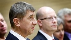 Ministr financí Andrej Babiš (ANO) a premiér Bohuslav Sobotka (ČSSD) Ministr financí Andrej Babiš (ANO) a premiér Bohuslav Sobotka (ČSSD)