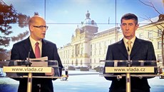 Premiér Bohuslav Sobotka (ČSSD) a ministr financí Andrej Babiš (ANO) Premiér Bohuslav Sobotka (ČSSD) a ministr financí Andrej Babiš (ANO)