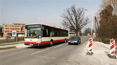 Linka X končí u bývalého areálu firmy Tchibo, kde se otáčí a nabírá další... Linka X končí u bývalého areálu firmy Tchibo, kde se otáčí a nabírá další...