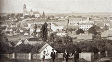 Celkový pohled na Velkou Bíte z roku 1872.