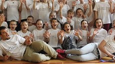Kajakář Vavřinec Hradilek a biatlonistka Veronika Vítková navštívili školu Kajakář Vavřinec Hradilek a biatlonistka Veronika Vítková navštívili školu