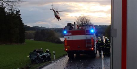 Tragická nehoda se stala na silnici I/22 u Nalovských Hor.