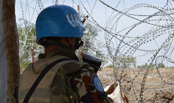 Mírové jednotky OSN v Jiním Súdánu. Ilustraní snímek