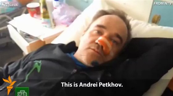 Andrej Peov / Petkov v jedné z televizních reportáí
