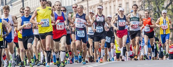 Momentka z vinaského plmaratonu v Pardubicích