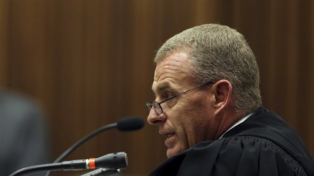 Gerrie Nel, sttn zstupce v procesu s Oscarem Pistoriusem (16. dubna 2014)