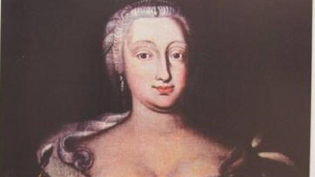 Portrt csaovny Marie Terezie namaloval roku 1745 Frantiek Ignc Steinsk