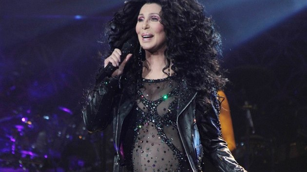 Cher na svm koncertu v Bostonu (duben 2014)