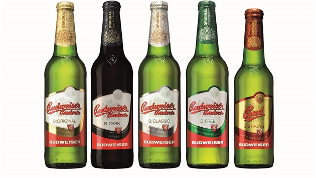 Nov obaly znaky Budweiser Budvar.