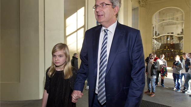 Miroslav Jansta s dcerou (11. 4. 2014)