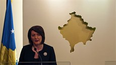 Prezidentka Kosova Atifete Jahjaga oznámila. že požádá Evropskou unii o... Prezidentka Kosova Atifete Jahjaga oznámila. že požádá Evropskou unii o...