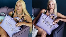 Lady Gaga pro Versace bez retue a po úprav ve photoshopu