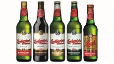 Staré obaly znaky Budweiser Budvar.