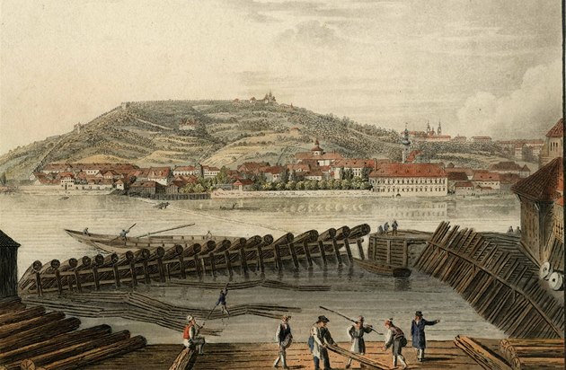 Pohled na Petín, 1830