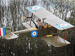Ukázka historického létání - inscenovaný letecký souboj z 1. svtové války v...