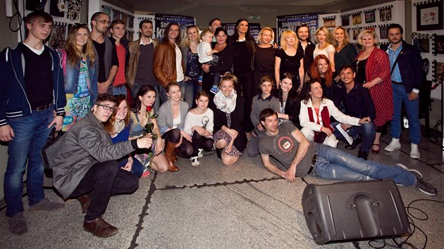 Muzikl Snhov krlovna pedstavili tvrci a herci v praskm divadle Hybernia (24. dubna 2014).
