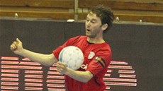 NÁVRAT. Roman Mareš se v sestavě Chrudimi objevil po zranění kolena. NÁVRAT. Roman Mareš se v sestavě Chrudimi objevil po zranění kolena.