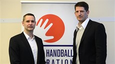 Noví trenéři české házenkářské reprezentace Jan Filip (vlevo) a Daniel Kubeš. Noví trenéři české házenkářské reprezentace Jan Filip (vlevo) a Daniel Kubeš.