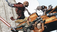 Z obálky komiksu Star Wars - Vyslanci a zabijáci Z obálky komiksu Star Wars - Vyslanci a zabijáci
