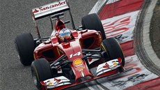 OSTE DOLEVA. Fernando Alonso ve Velké cen íny formule 1. 