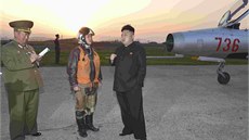 Minulý týden severokorejský vdce dohlíel na výcvik armádních letc (22. 4.