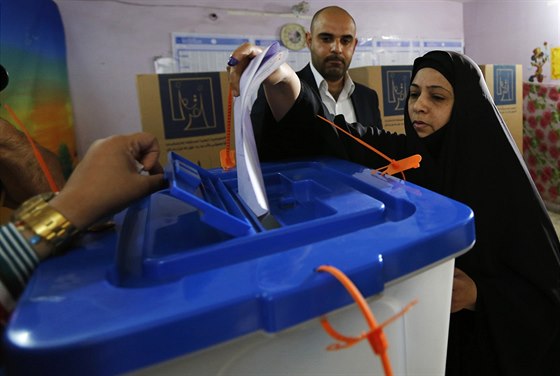 Parlamentní volby v Iráku (Bagdád, 30. dubna 2014).
