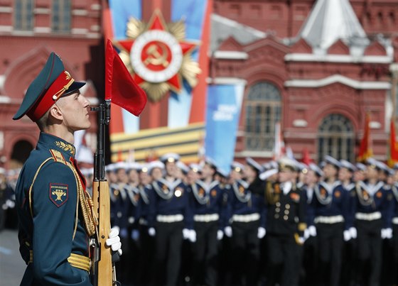 Takto vypadala moskevská pehlídka v roce 2014.