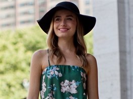 Ruská modelka a blogerka Sonya Esmanová v New Yorku se na módní pehlídky v...