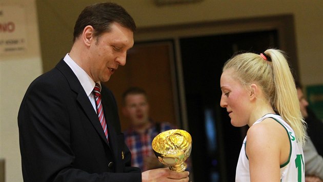 Kateina Sedlkov, kapitnka Valosunu Brno, pebr pohr za tvrt msto v lize.