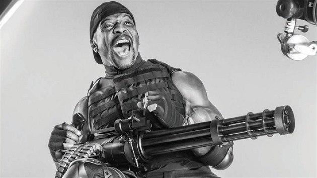 Terry Crews na plaktu k filmu Expendables 3