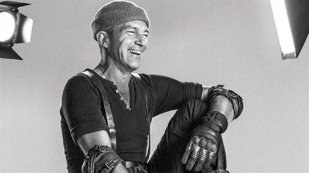 Antonio Banderas na plaktu k filmu Expendables 3