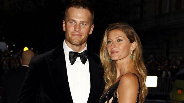 Tom Brady a Gisele Bndchenov (New York, 5. kvtna 2014)