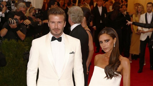 David Beckham a Victoria Beckhamov (New York, 5. kvtna 2014)