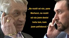 Telefonát mezi Rychtářem a Martuccim krátce po smrti Bartošové. Telefonát mezi Rychtářem a Martuccim krátce po smrti Bartošové.