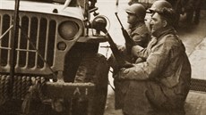 Snímek Slávy Vanee z osvobození Plzn americkou armádou.