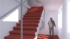 Schodiště domu - navrhovaný stav Schodiště domu - navrhovaný stav